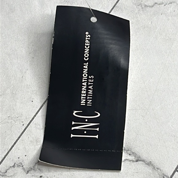 NWT INC International Concepts Womens Sheer Daisy Bralette, Deep Black M MEDIUM - Picture 6 of 8